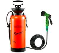 Douche de camping extérieure de 8 litres, baignoire portable, pulvérisateur multifonctionnel, arrosage en voyage, lavage de voitur