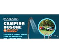 Douche de camping portable 12 V avec câble de 5 m et pompe