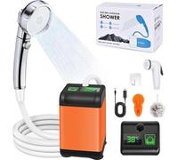 Douche de camping portable avec batterie 6000 mAh et affichage numérique de la température