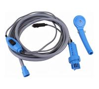 Douche de camping portable avec pompe à eau de 35 à 60 W et alimentation 12 V - prise véhicule.