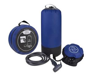 Douche de camping portable d'extérieur - Douche solaire avec buse de pression - Douche de camping - Tente de douche solaire -