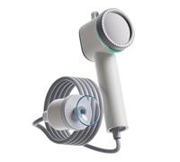 Douche De Camping Pulvérisateur De Bain Électrique 2 Modes Avec Ventouse | Douche Électrique Portable Légère pour balcon camping randonnée plage jardin randonnée sac à dos arrière-cour