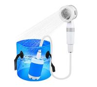 Douche De Camping - Unité De Douche Portable Rechargeable | Pompe De Duche De Camping Avec Débit Réglable | Pompe À Eau De Idéale Pour Les Aventures En Plein Air, La Randonnée, Les Voyages À L