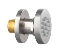 Douche de corps en acier inoxydable 50 mm rotative anti-calcaire (brossé) | Rotation à 360 degrés, angle réglable, relaxation musculaire ciblée, diamètre de 50 mm, montage facile