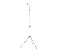 Douche de jardin 2 en 1 avec pulvérisateur réglable en hauteur 175-230 cm, trépied