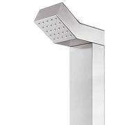 Douche de jardin en acier inoxydable, design moderne avec robinet pour la tête, les mains et les pieds, 220 cm. Douche d'extérieur multifonctionnelle pour piscine, en acier inoxydable 201 et 304, avec