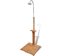 Douche de jardin en bois