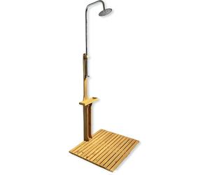 Douche de jardin en pin huilé avec fer galvanisé 75x75x221cm Douche jardin
