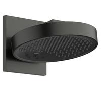 Douche de plafond hansgrohe Rainfinity 250, 3 jets, avec raccord mural, finition noir brossé