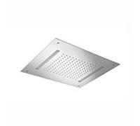 Douche de pluie claire colorée Herzbach Living Spa 11.600500.2.01 500x500mm, pluie, acier inoxydable poli