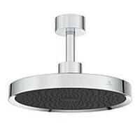 Ideal Standard Douche à effet pluie Solos A7888AA avec raccordement au plafond, avec anneau lumineux LED, chromé
