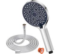 Douche de pluie XXL avec fonction anti-calcaire, tuyau de 1,8 m, 6 types de combustible