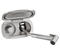 Douche de pont Elissa Tiger, tuyau en acier inoxydable de 2,5 m, 1 pièce