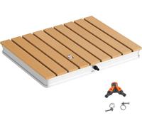 Douche de sol, douche de jardin avec pied réglable en aluminium, douche d'extérieur avec une hauteur de jet pouvant atteindre 4 m, 70 x 55 cm, douche de sauna antidérapante pour piscine
