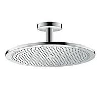 douche de tête Axor ShowerSolutions 1jet 26035820 nickel brossé, 350mm, avec raccordement au plafond, rond