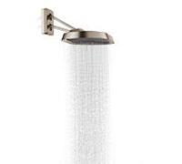 Douche de tête Hansgrohe Axor ShowerSphere 39745140 370 x 220 mm, avec bras de douche orientable, 2 jets, 11 l/min, bronze brossé