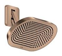 Douche de tête Hansgrohe Axor ShowerSphere 39745300 370 x 220 mm, avec bras de douche orientable, 2 jets, 11 l/min, or rouge poli