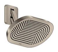 Douche de tête Hansgrohe Axor ShowerSphere 39745820 370 x 220 mm, avec bras de douche orientable, 2 jets, 11 l/min, nickel brossé