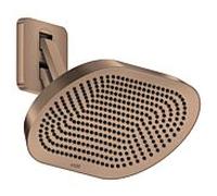 Douche de tête Hansgrohe Axor ShowerSphere 39746310 370 x 220 mm, avec bras de douche orientable, 2 jets, 8 l/min, rouge or brossé
