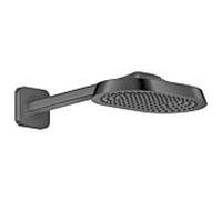 Douche de tête Hansgrohe Axor ShowerSphere 39754330 250 x 160 mm, avec bras de douche, 1 jet, 10,5 l/min, chrome noir poli