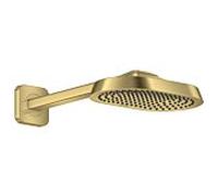 Douche de tête Hansgrohe Axor ShowerSphere 39755950 250 x 160 mm, avec bras de douche, 1 jet, 8 l/min, laiton brossé