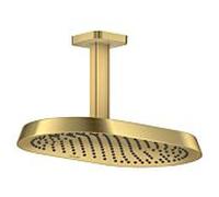 Douche de tête Hansgrohe Axor ShowerSphere 39760250 370 x 220 mm, 1 jet, 12 l/min, raccordement plafond, finition or brossé