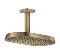 Douche de tête Hansgrohe Axor ShowerSphere 39761140 370 x 220 mm, 1 jet, 8 l/min, fixation au plafond, bronze brossé