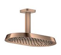 Douche de tête Hansgrohe Axor ShowerSphere 39761300 370 x 220 mm, 1 jet, 8 l/min, raccordement plafond, or rouge poli