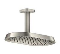Douche de tête Hansgrohe Axor ShowerSphere 39761800 370 x 220 mm, 1 jet, 8 l/min, fixation au plafond, finition inox