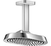hansgrohe AXOR ShowerSphere Douche de tête 250/160 1jet EcoSmart avec raccordement au plafond, 6 l/min, 39771000, Couleur: chrome