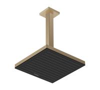 Hansgrohe Douche de tête Pulsify E 26×26 cm Effet pluie EcoSmart Bronze brossé 24331140