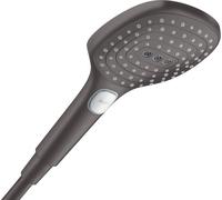 Douche de tête Hansgrohe Raindance Select E, modèle 120, 3 jets, finition noir brossé