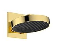 Douche de tête Hansgrohe Rainfinity 250 EcoSmart 26233990, profondeur 273 mm, 3 jets, raccord mural, débit 9 l/min, finition or poli