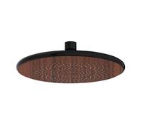 Douche de tête noir et bois - diamètre 225 mm - Water Saving WENKO