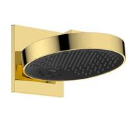 Douche de tête Rainfinity 250 3 jets EcoSmart 9 l/min avec raccordement mural, 26233990, Couleur: Optique en or poli