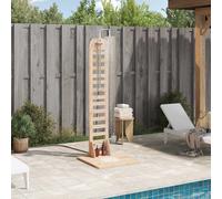 vidaXL Douche d'extérieur 223 cm bois de pin imprégné et acier inoxydable