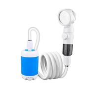 Douche d'extérieur sans fil, pratique, recharge USB, tuyau en PVC de 2 m, idéale pour les voyages et le camping.