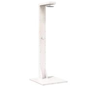 Douche d'extérieur vidaXL 210 cm en bois massif de pin et acier inoxydable blanc