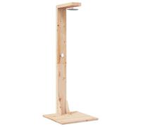 Douche d'extérieur vidaXL 210 cm en bois massif de pin et acier inoxydable naturel