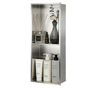 Douche encastrée, dimensions 70x26x10 cm, double paroi, en acier inoxydable 304