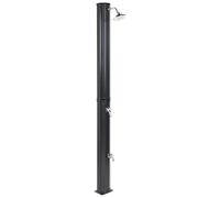 Douche Extérieur Moderne en PVC Solaire avec Fonction Pluie Noir Topocalma