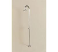 Douche Extérieure En Acier Inoxydable Rodri Gris Brossé