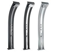 Formidra Douche hybride Dada Curve anthracite / alu brossé avec rince-pieds
