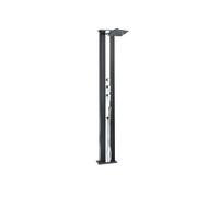 Formidra - Douche Hybride Dada Straight 40L - DS-D463NX - Douche Extérieure avec Raccords Eau Chaude/Froide, Douchette Amovible et Pomme de Douche Anti-calcaire - Anthracite Aluminium - 32.4x14x228cm