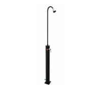 Douche piscine solaire Aqualux 10 L noire H 214 cm avec mitigeur