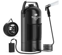Douche Portable Électrique 20L avec 2000mAh Pompe - Douche Solaire de Camping Pliable avec Tuyau 2m Sac de Rangem DOUCHE EXTERIEURE