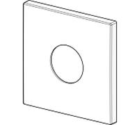 douche rosace Hansa 150 x 150 mm 59914297 59914297