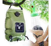 Douche solaire 20 l - Sac de douche amovible avec pommeau de douche et tuyau | Douche de camping portable pour extérieur, jardin, balcon, terrasse, maison, camping-car