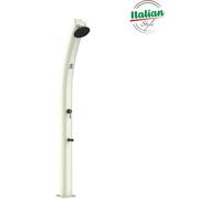 Douche solaire 35 litres pour piscine de jardin avec mitigeur et douche de pied Dafne - Blanc