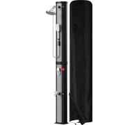 Douche solaire 60 L avec housse de protection, douchette à main, douche extérieure argentée, douche de piscine, douche de jardin, camping de luxe